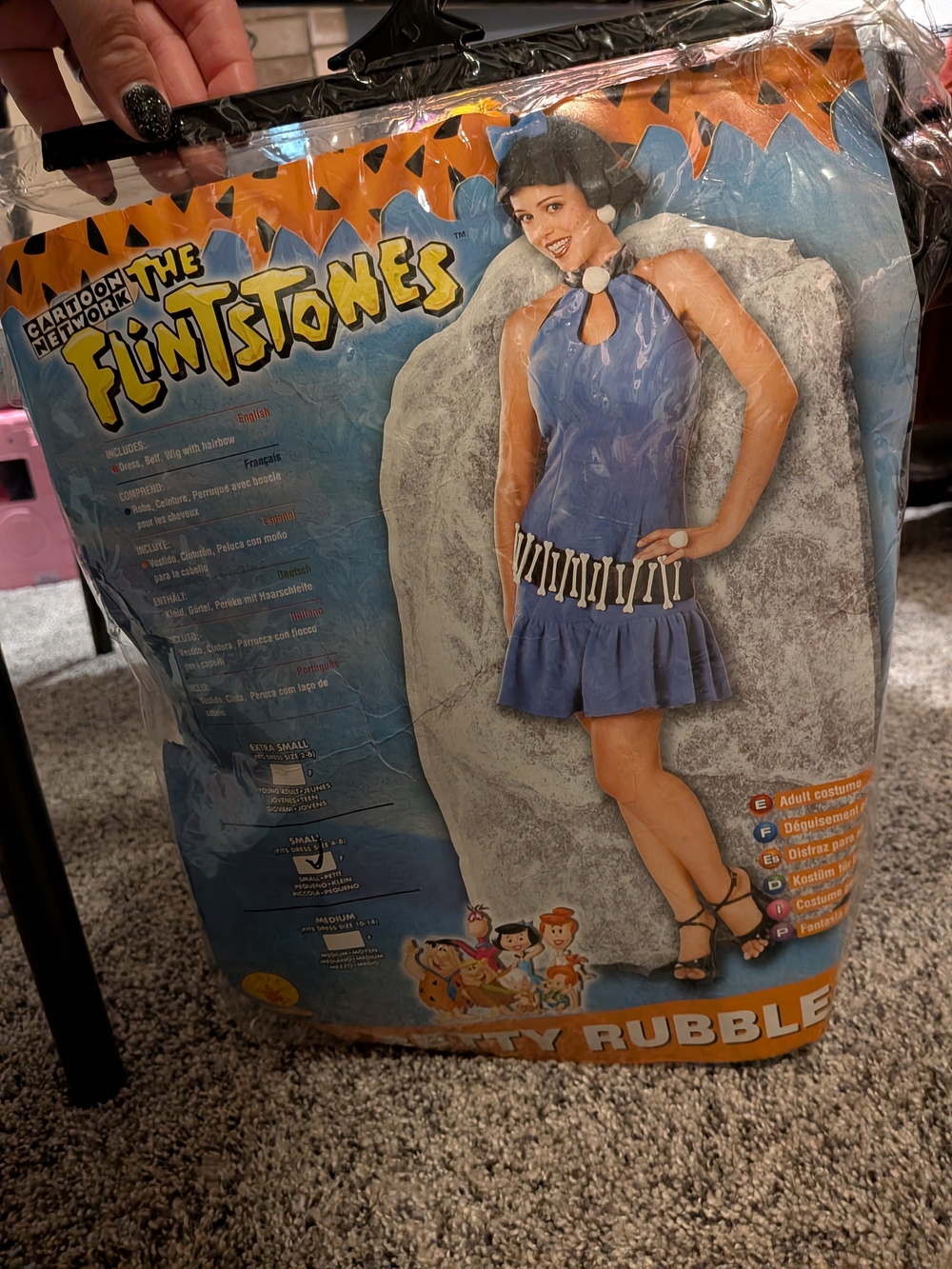 The Flintstones Betty Rubble Adult Costume Sz Small